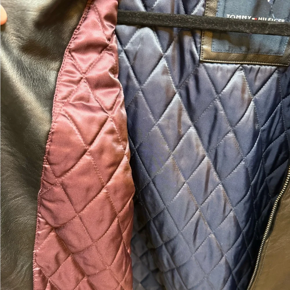 Tommy Hilfiger Black faux Leather Jacket - Picture 3 of 5